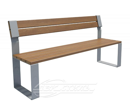 Скамейка стальная «Иллия» без подлокотников